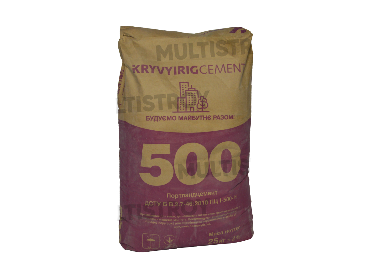 Цемент KRYVYIRIGCEMENT ПЦ-500 Кривой Рог 25 кг