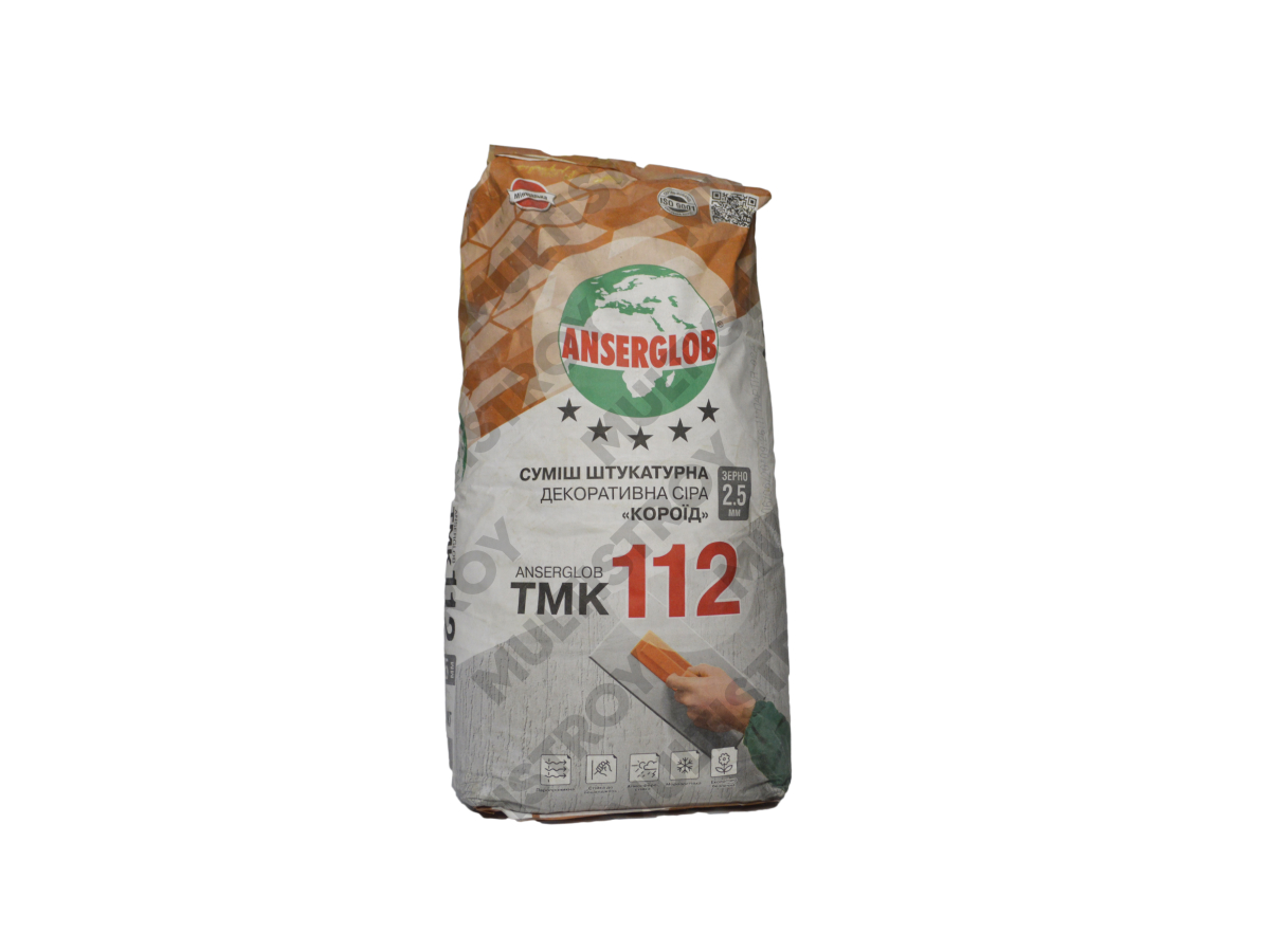 Anserglob ТМК-112 штукатурна «короїд» сіра 25кг