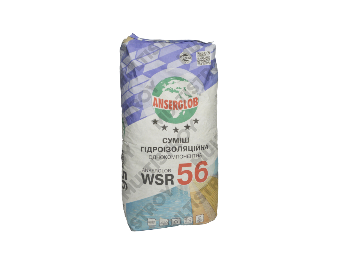 Anserglob WSR-56 25 кг суміш гідроізоляційна