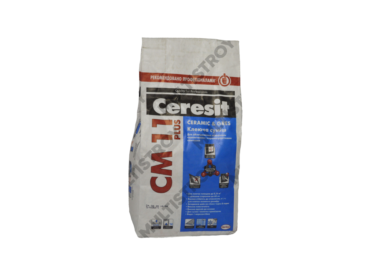 Ceresit СМ-11 Plus 5 кг клей для плитки