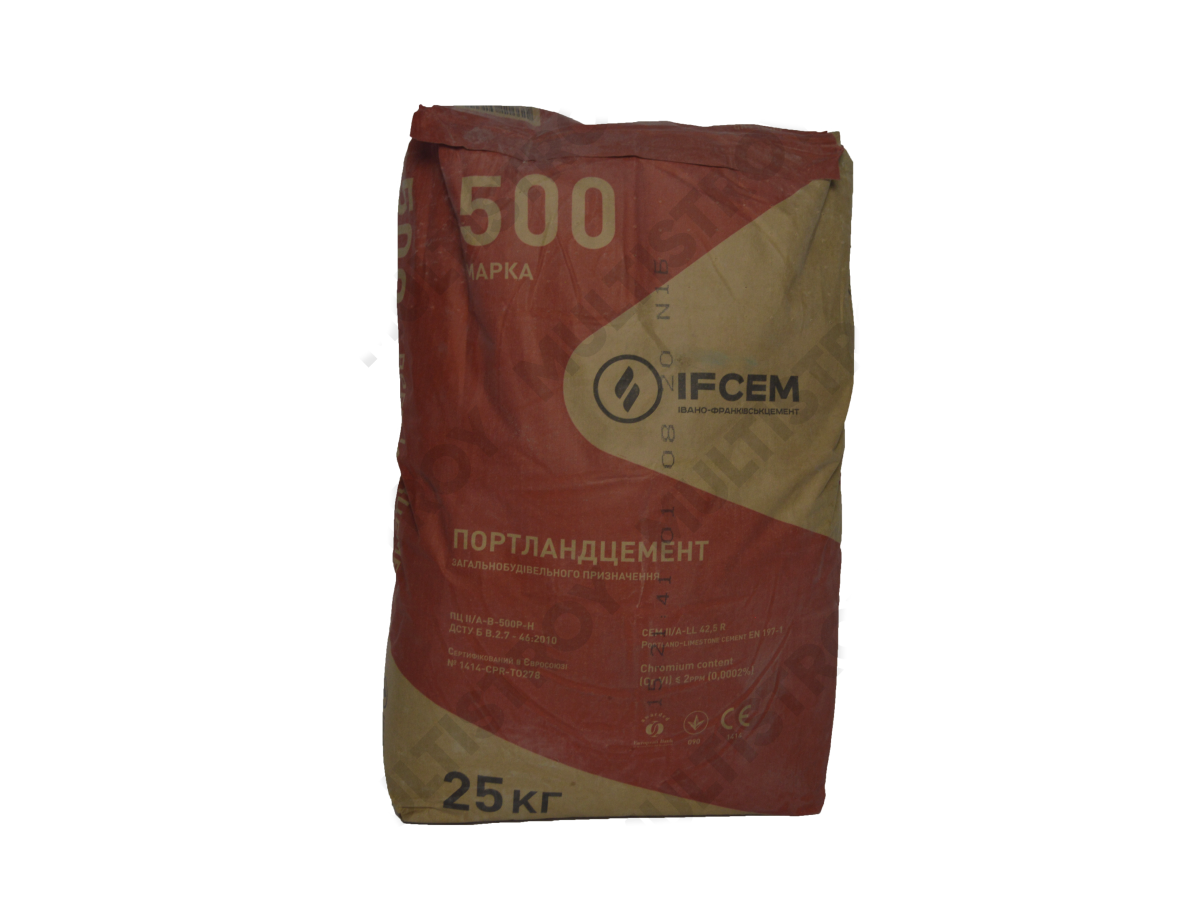 Цемент ПЦ ІІ/А-В-500Р-Н Івано-Франківськ 25 кг