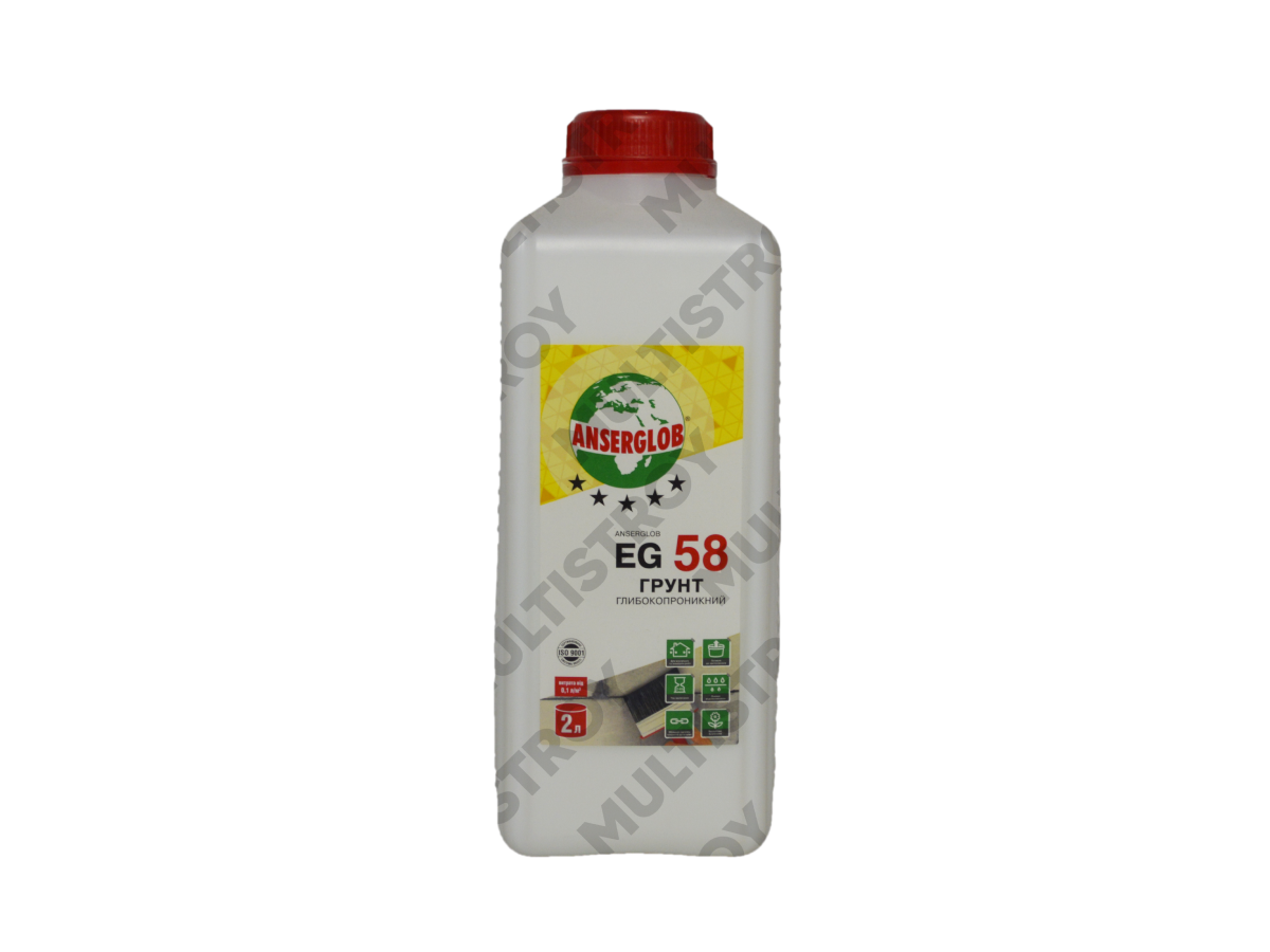Anserglob EG-58 2л грунтовка глибокопроникна