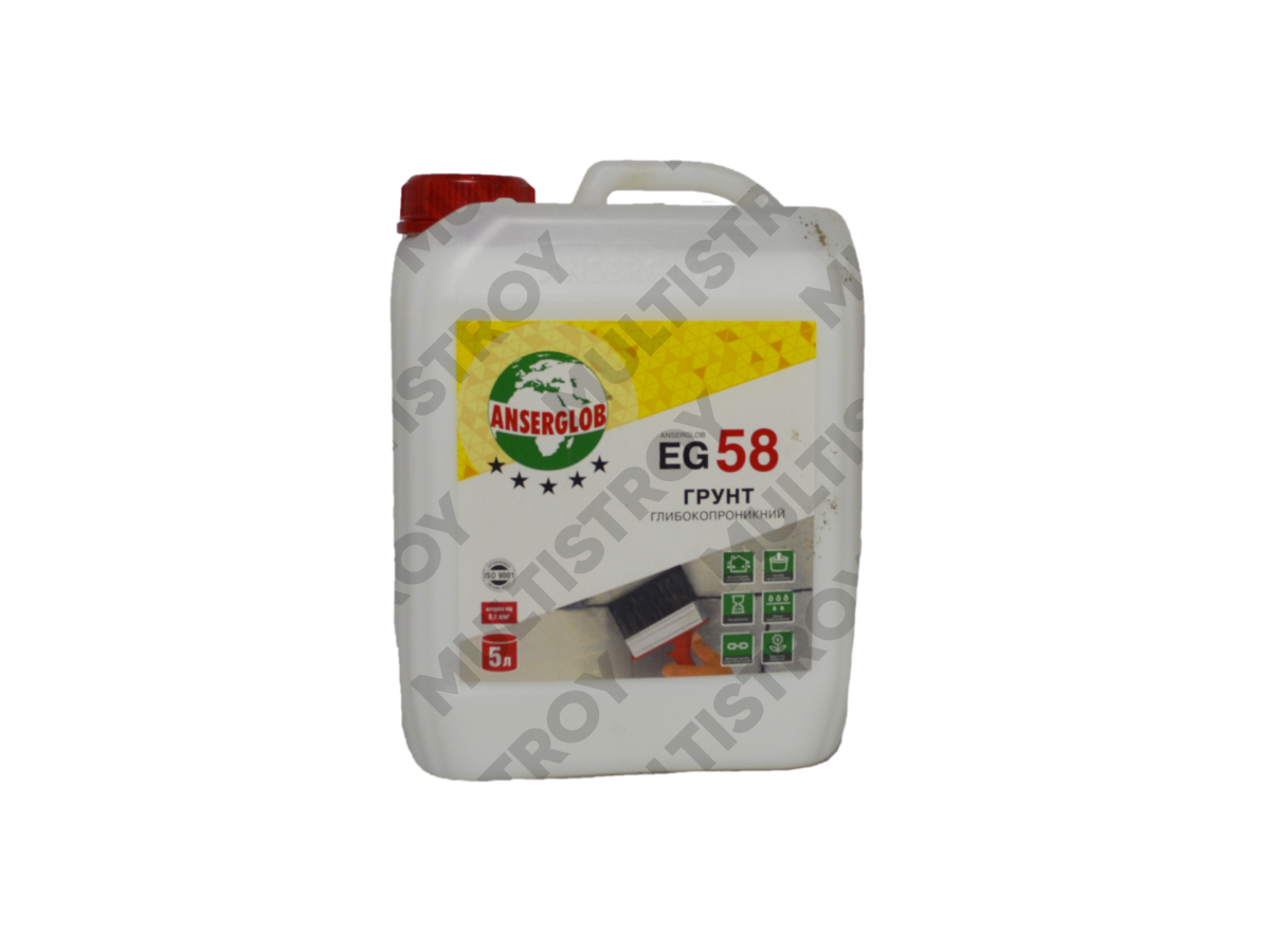 Anserglob EG-58 5 л ґрунтовка глибокопроникна