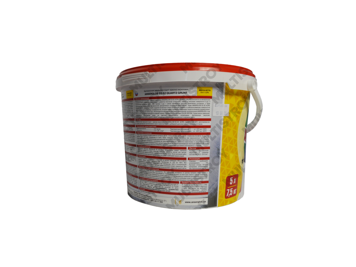 Anserglob EG-62 Silicone 5л грунт-краска силиконовая