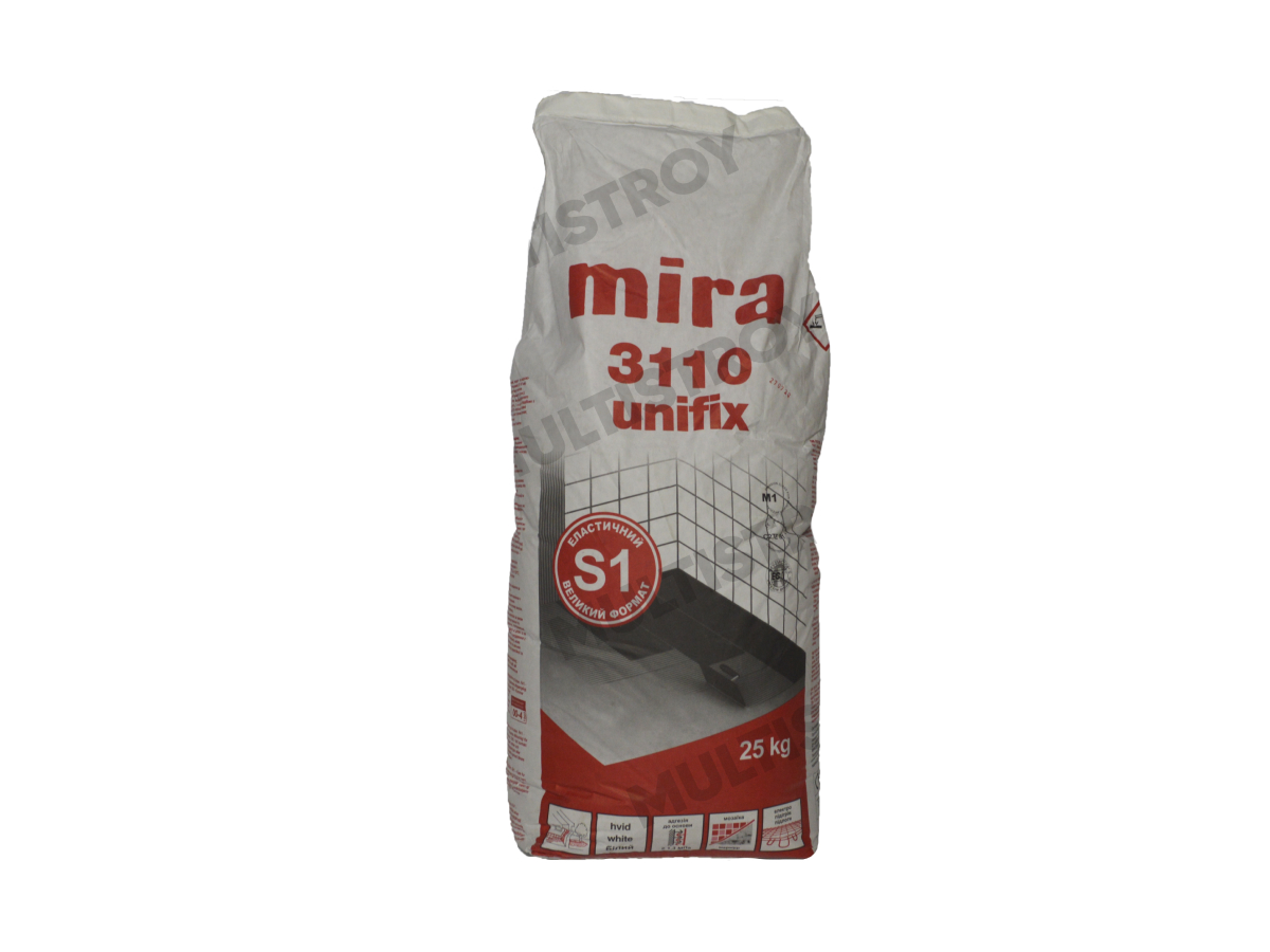 Mira 3110 unifix S1 25кг клей для плитки