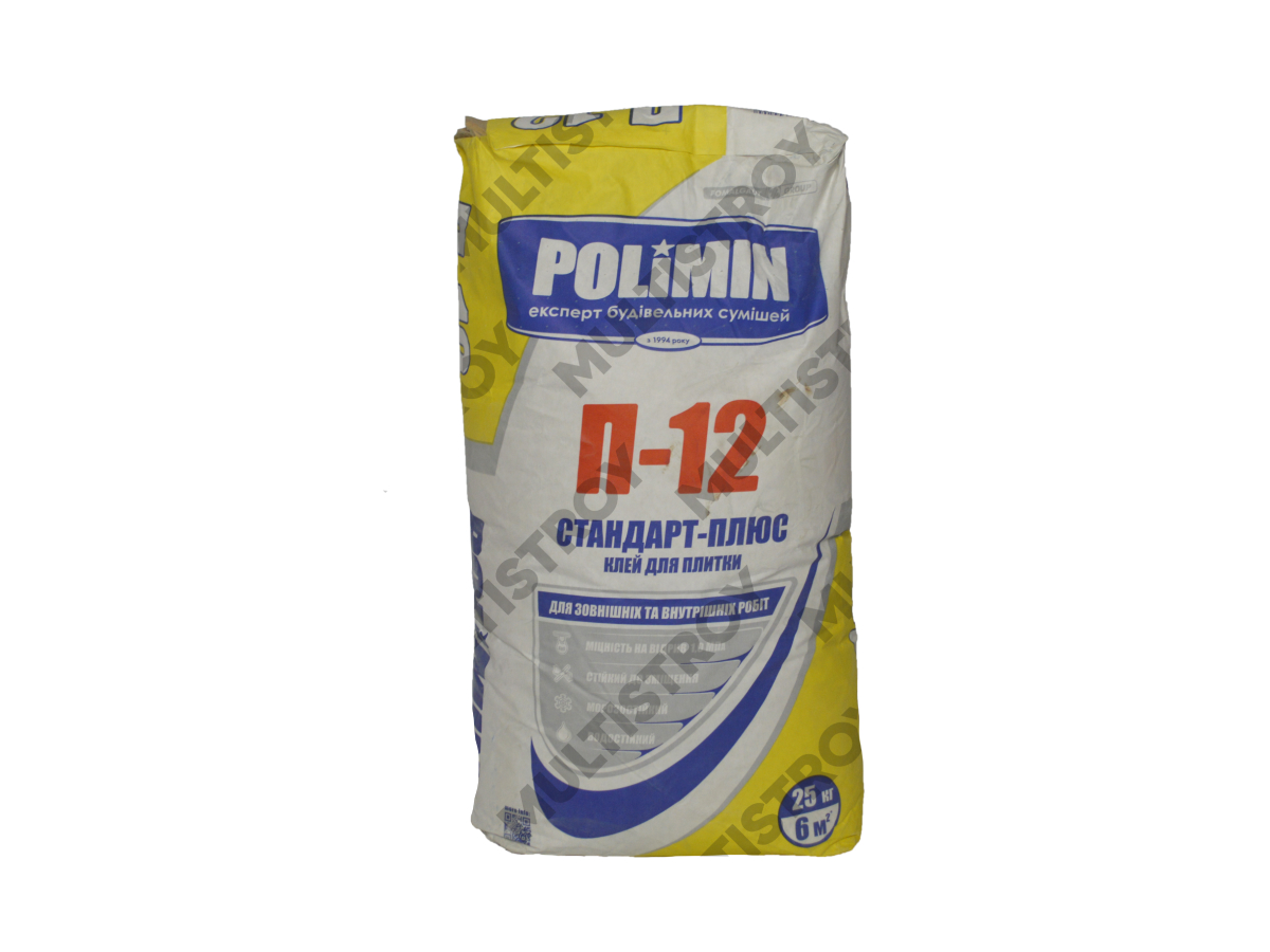 Polimin П-12 25кг клей для плитки