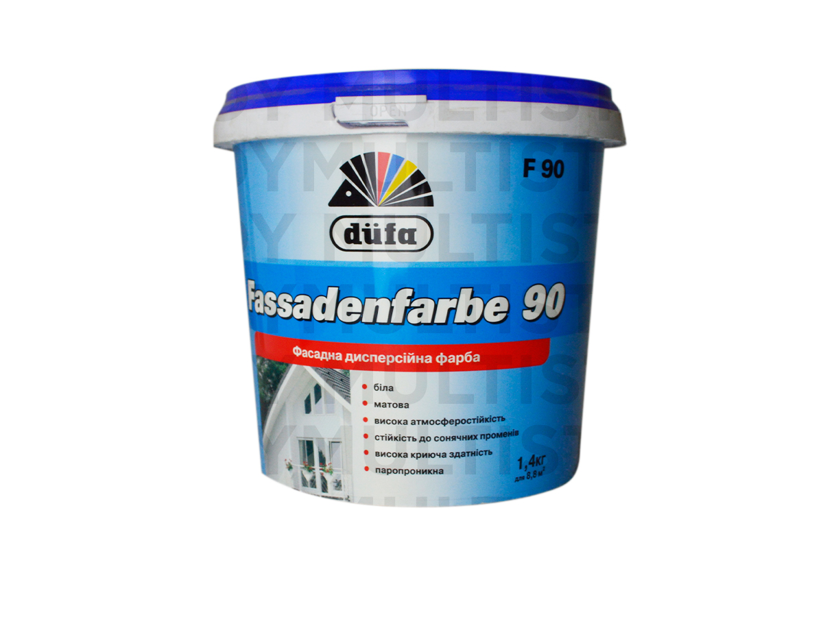 Dufa Fassadenfarbe F90 1,4 кг фасадна фарба