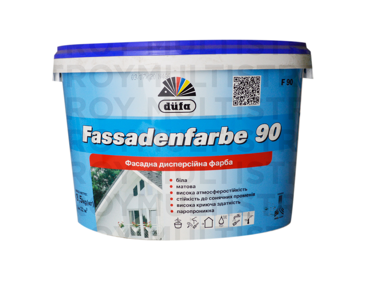 Dufa Fassadenfarbe F90 3,5 кг фасадна фарба