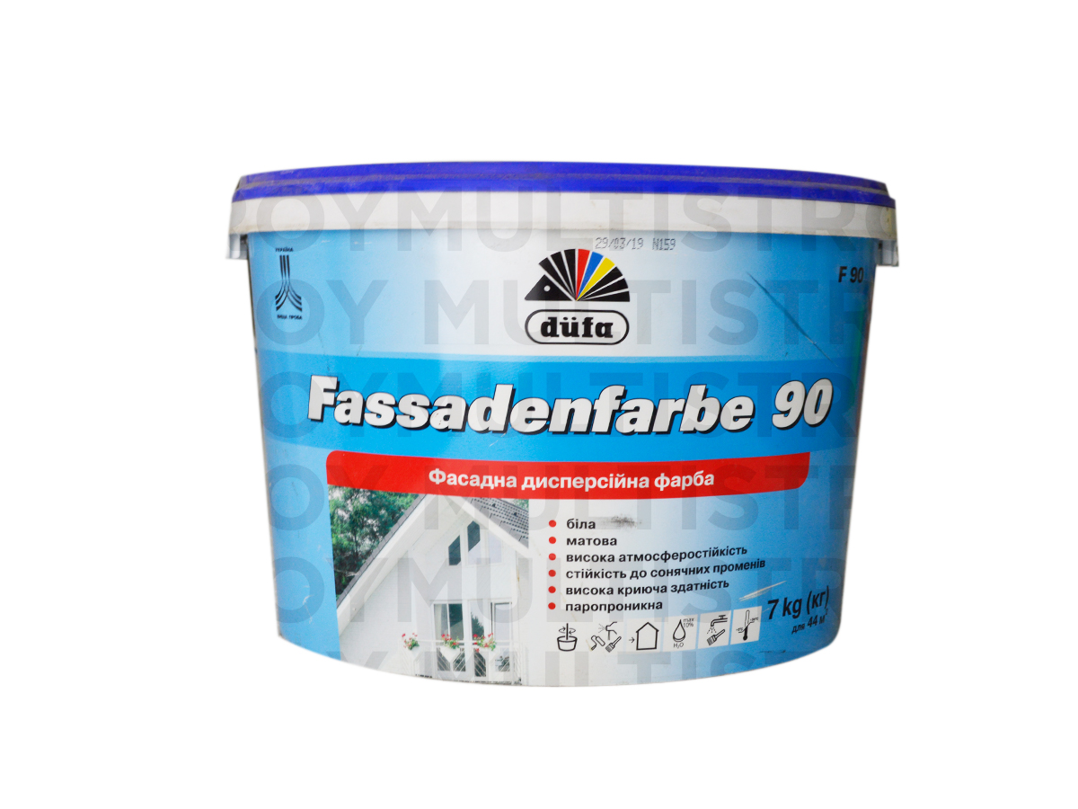 Dufa Fassadenfarbe F90 7 кг фасадна фарба