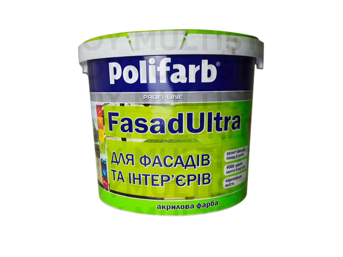Polifarb FasadUltra 7 кг фасадна акрилова фарба