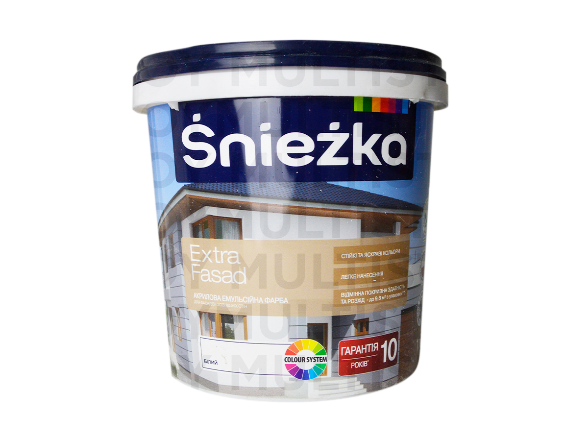 Sniezka Extra Fasad фарба акрилова фасадна 1 л