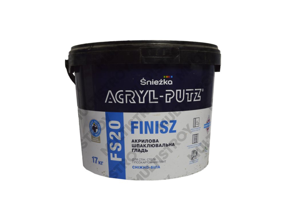 Sniezka Acryl-Putz FS20 17кг фінішна акрилова шпаклівка