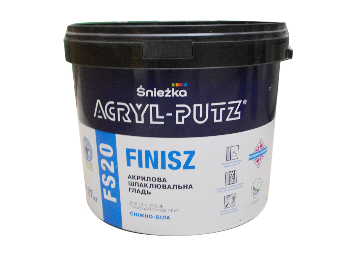 Sniezka ACRYL-PUTZ FS20 27 кг готова фінішна шпаклівка