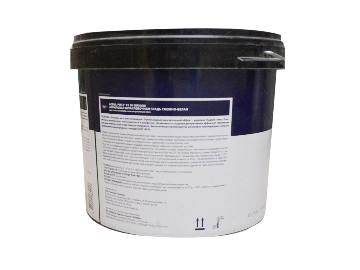Sniezka ACRYL-PUTZ FS20 30 кг готова фінішна шпаклівка