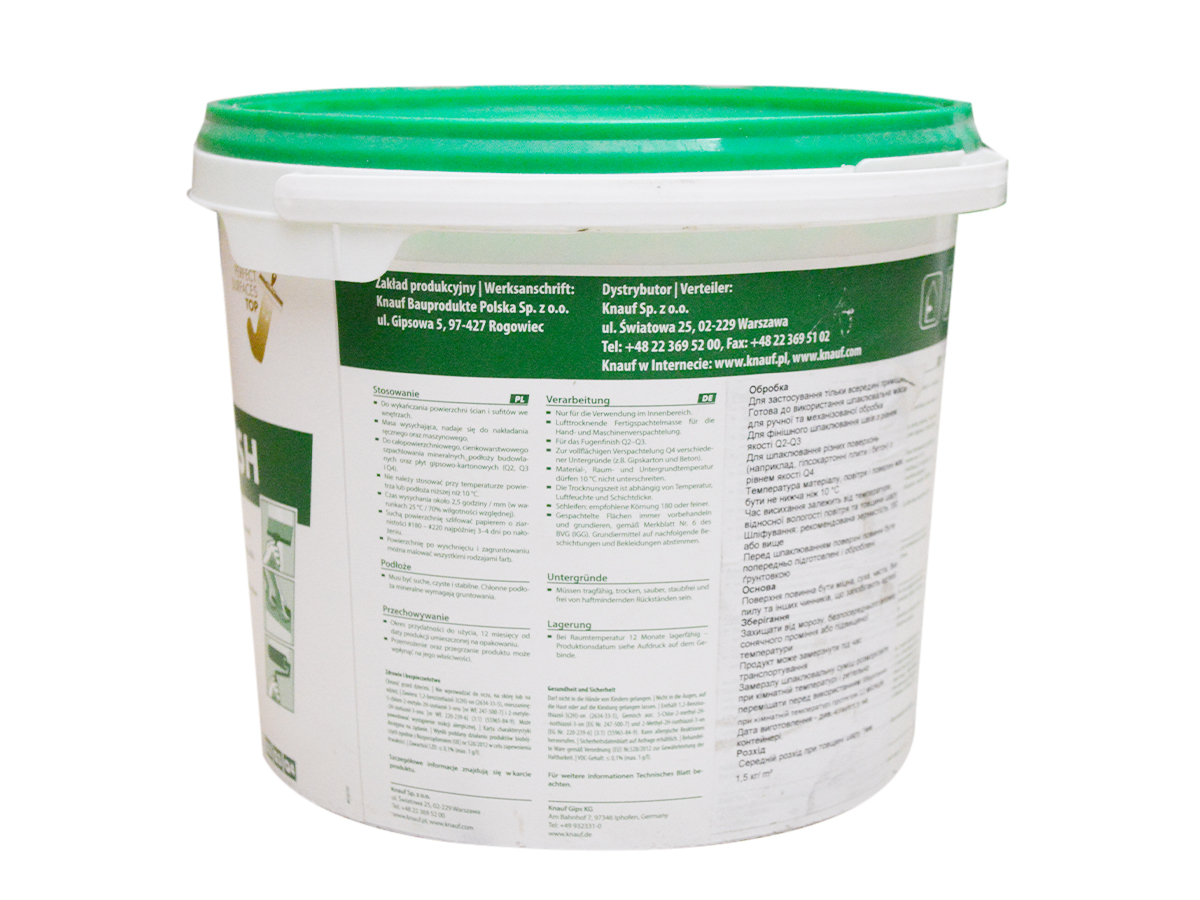 Knauf SHEETROCK SuperFinish 5,4 кг фінішна шпаклівка