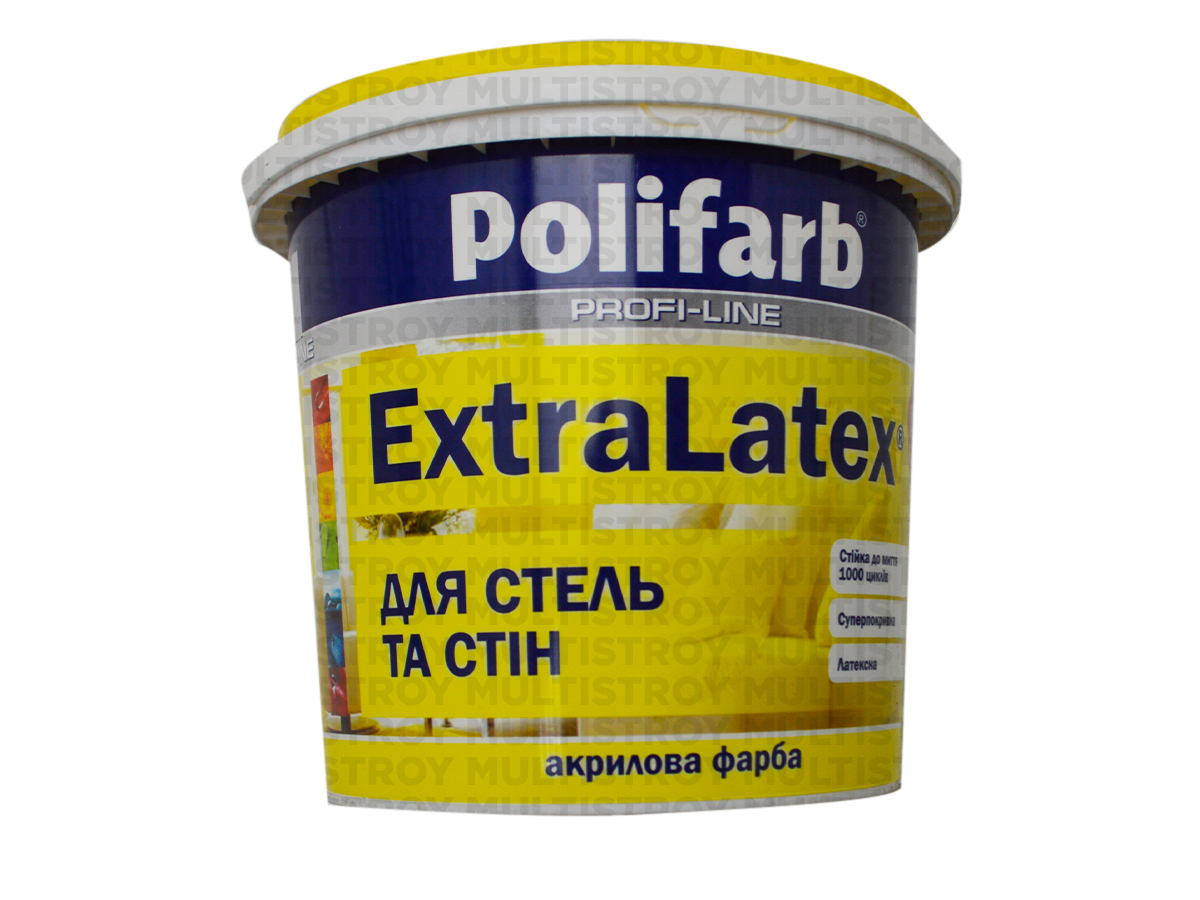 Polifarb ExtraLatex 1,4 кг фарба для стовпчиків