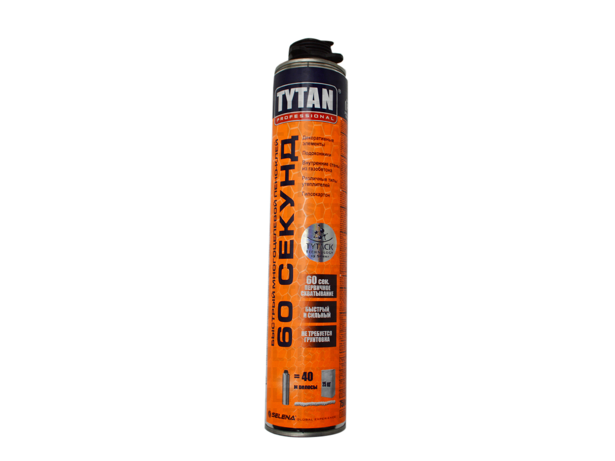 TYTAN Professional 60 секунд клей піна універсальна 750 мл