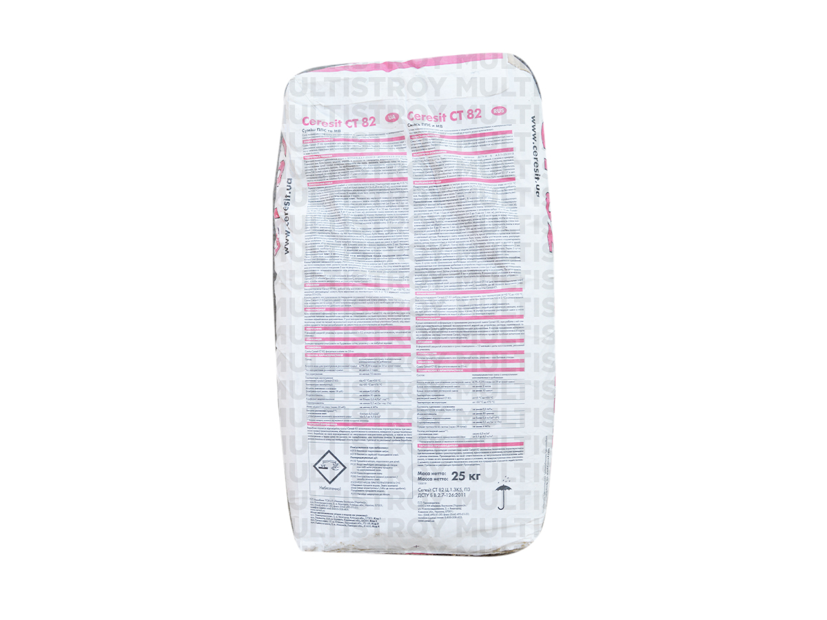 Ceresit CT-82 25 кг клей для теплоізоляції та армування