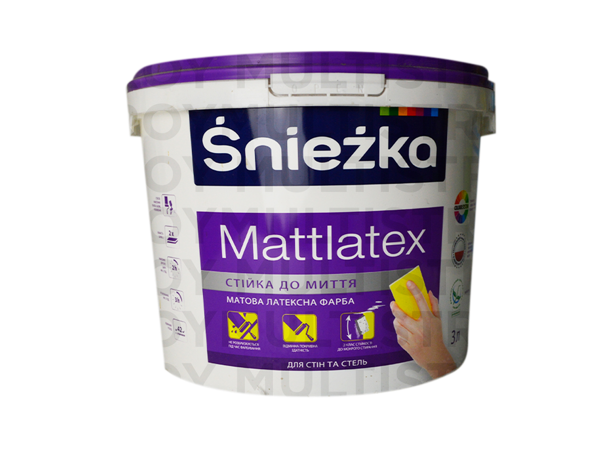 Sniezka Mattlatex 3 л латексная акриловая краска