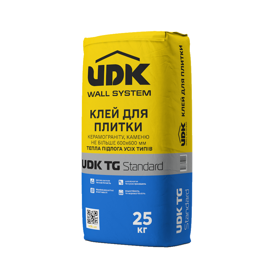 UDK ТG Standard клей для плитки та керамограніту 25 кг