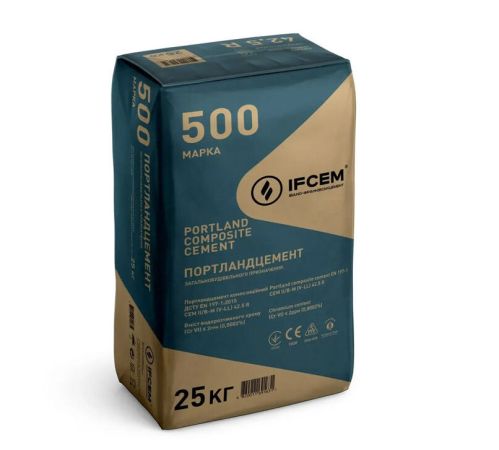 Цемент IFCEM CEM II/B-M (V-LL) 42.5 R 25 кг Ивано-Франковск