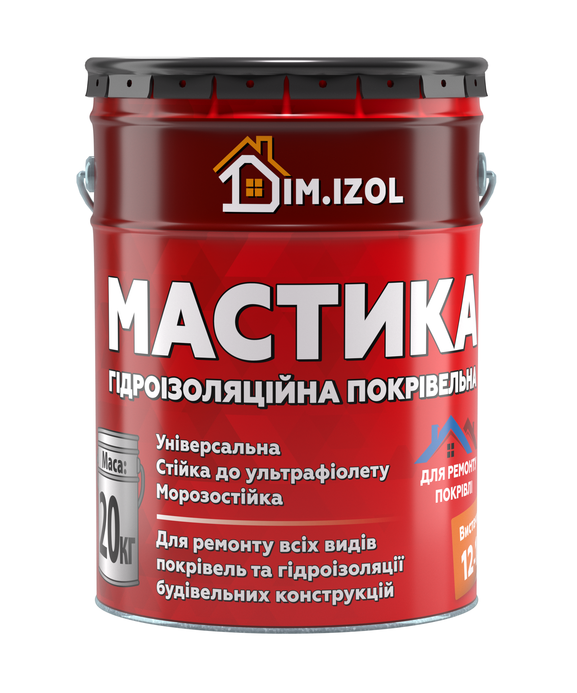 Мастика DIM IZOL 6 кг кровельная гидроизоляционная